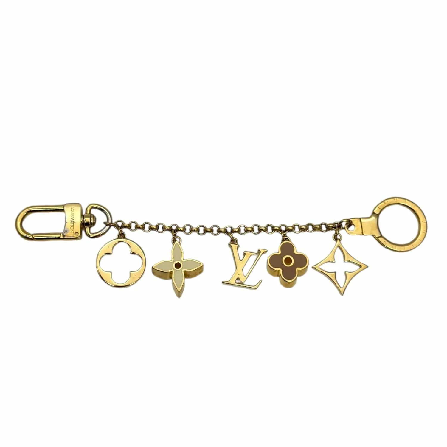 LOUIS VUITTON Fleur de Monogram Bag Charm / Keychain - New in Box