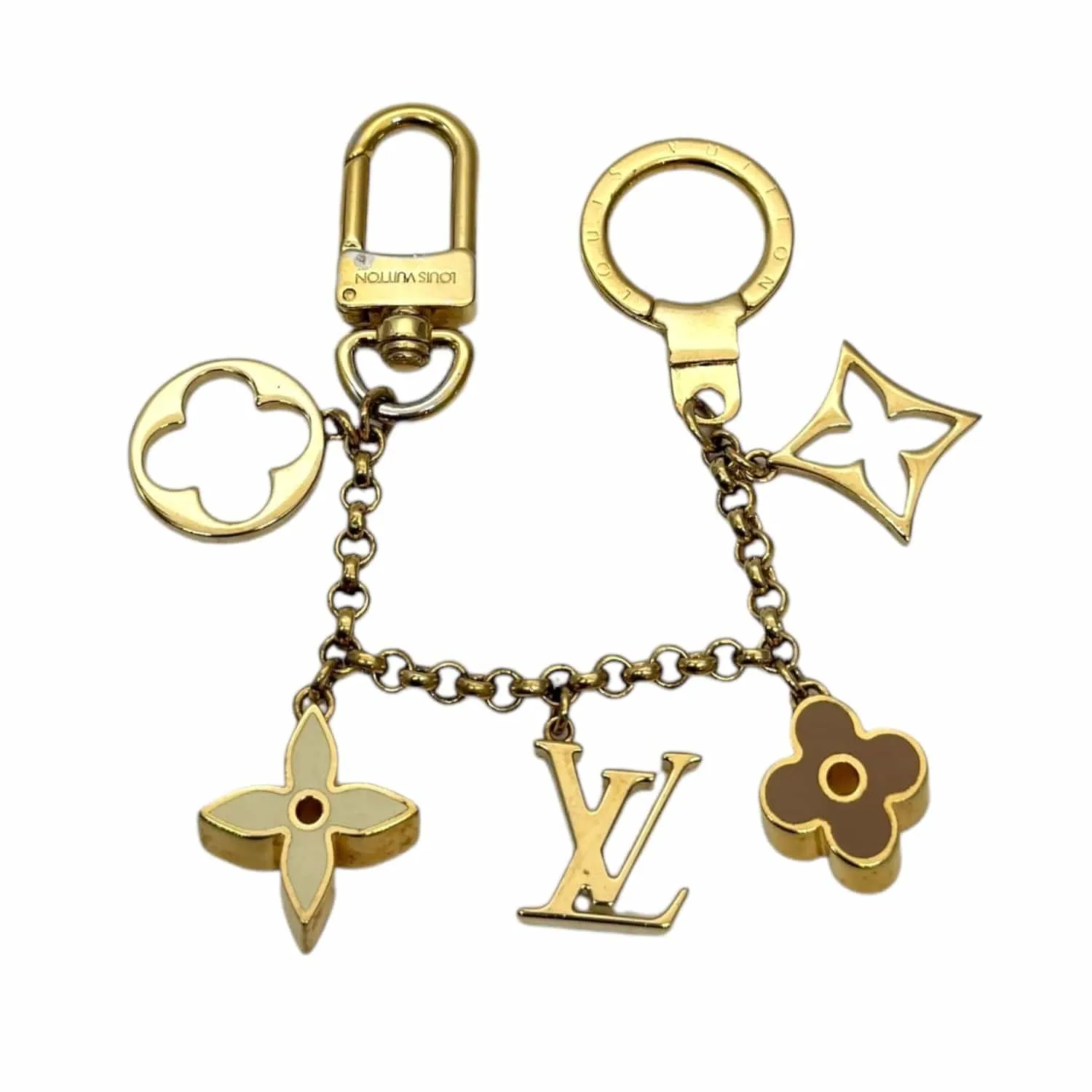 LOUIS VUITTON Fleur de Monogram Bag Charm / Keychain - New in Box
