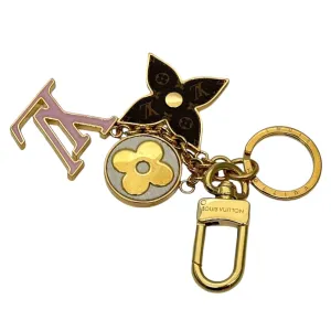 LOUIS VUITTON Fleur De Monogram Bag Charm / Keychain - New in Box
