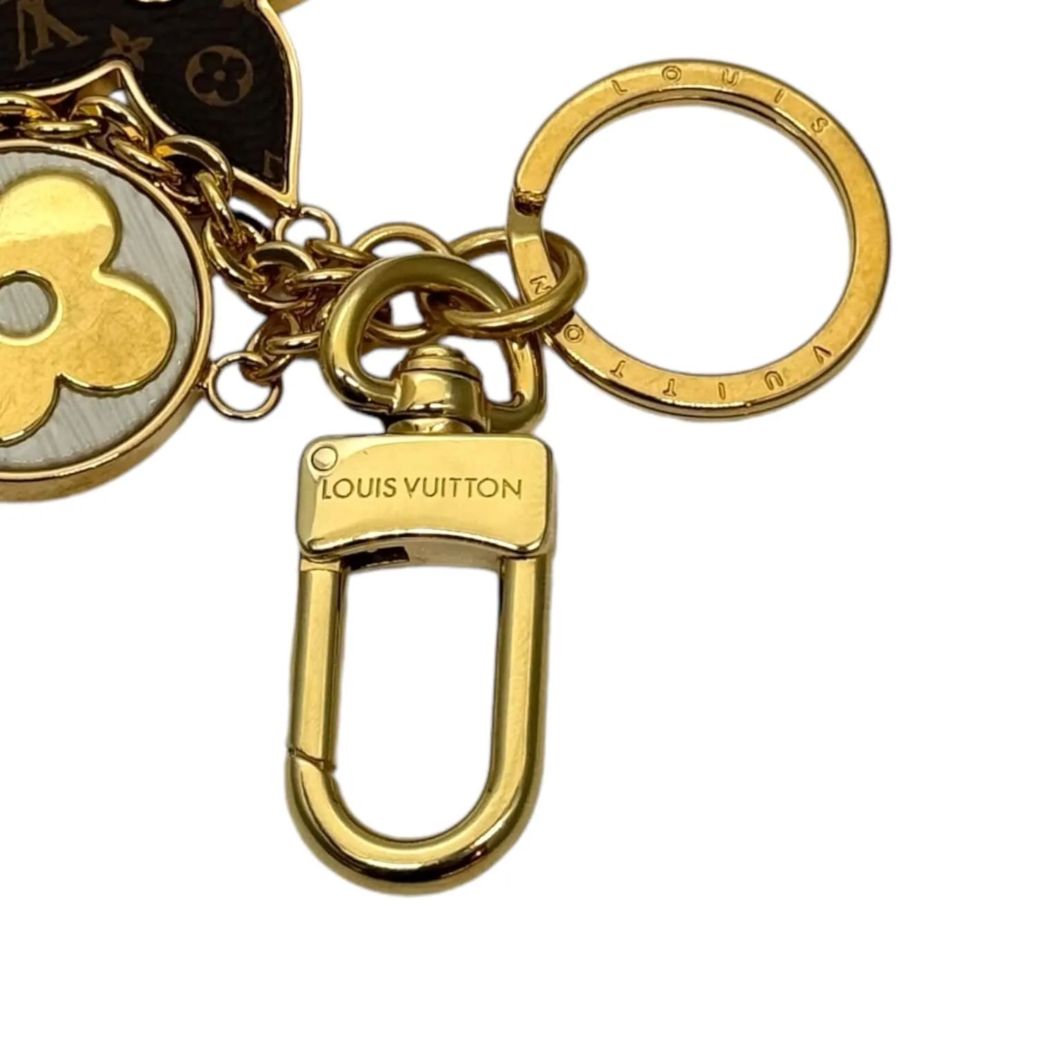 LOUIS VUITTON Fleur De Monogram Bag Charm / Keychain - New in Box