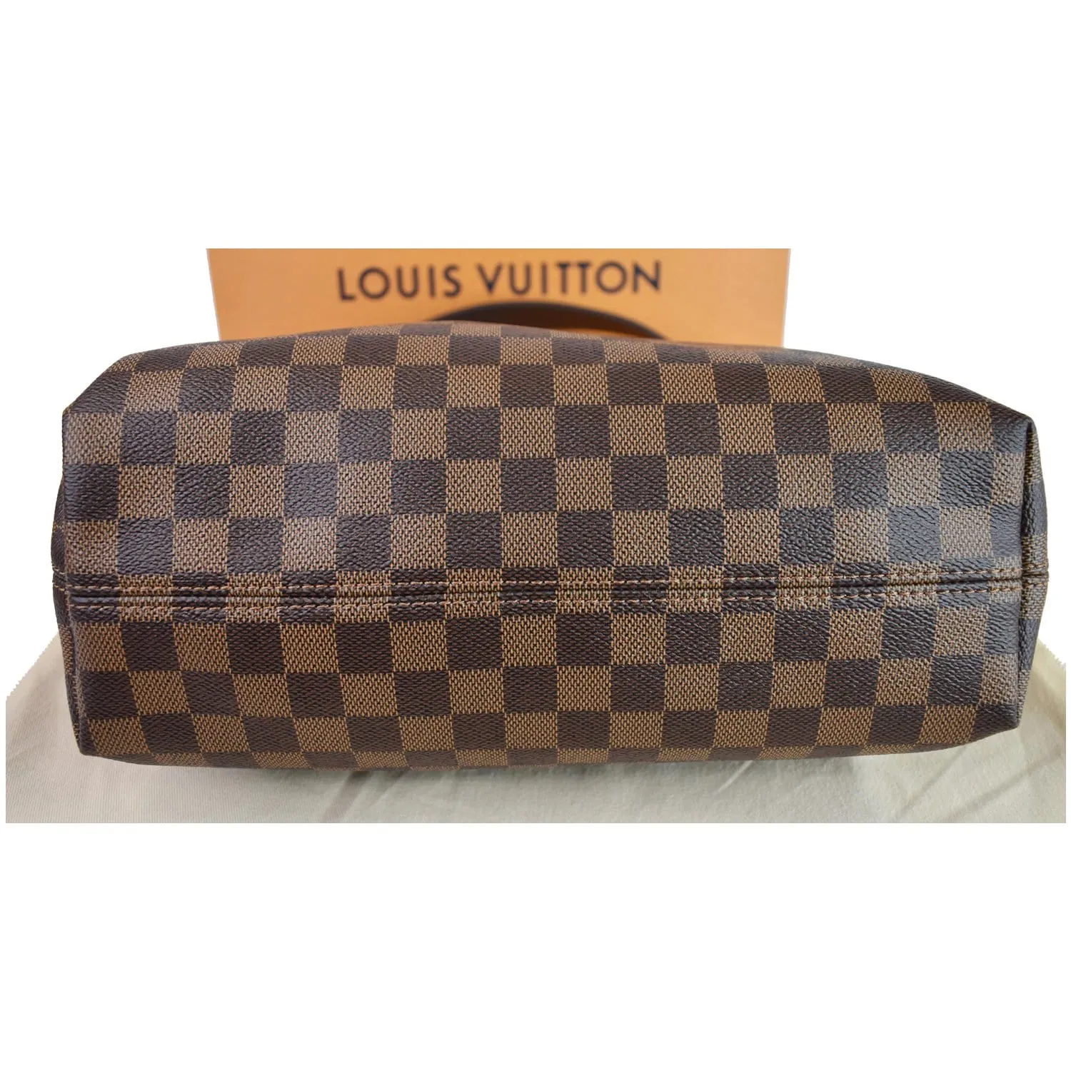 LOUIS VUITTON Graceful PM Damier Ebene Shoulder Bag Brown