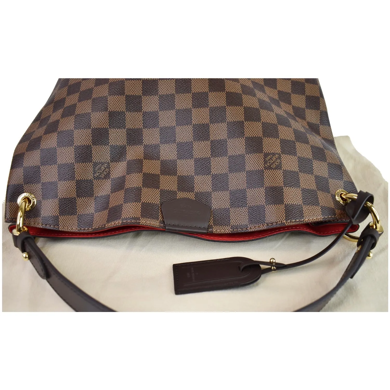 LOUIS VUITTON Graceful PM Damier Ebene Shoulder Bag Brown