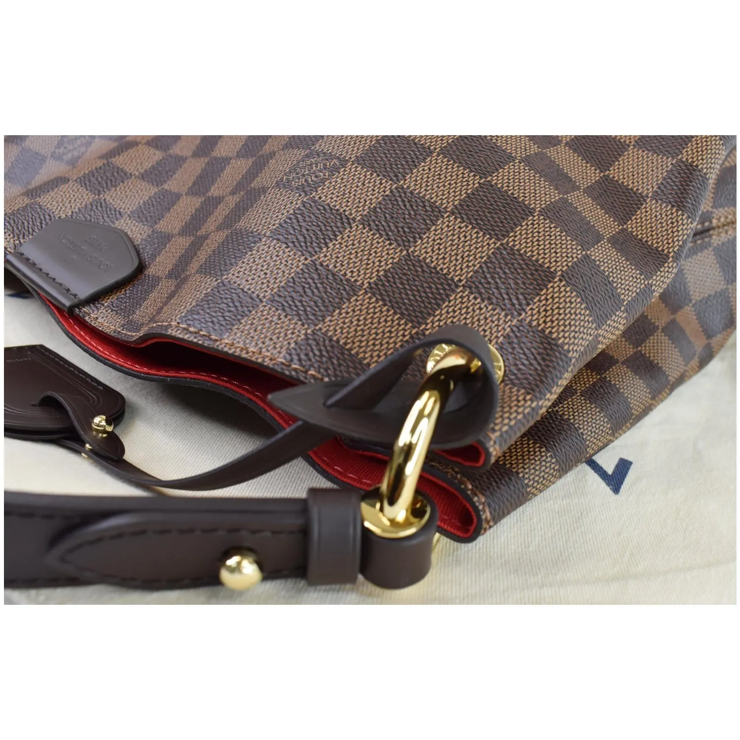 LOUIS VUITTON Graceful PM Damier Ebene Shoulder Bag Brown