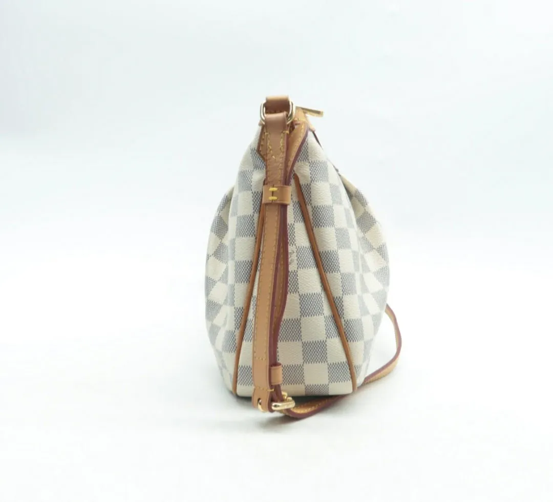 Louis Vuitton Siracusa White Damier Azur Canvas Shoulder bag