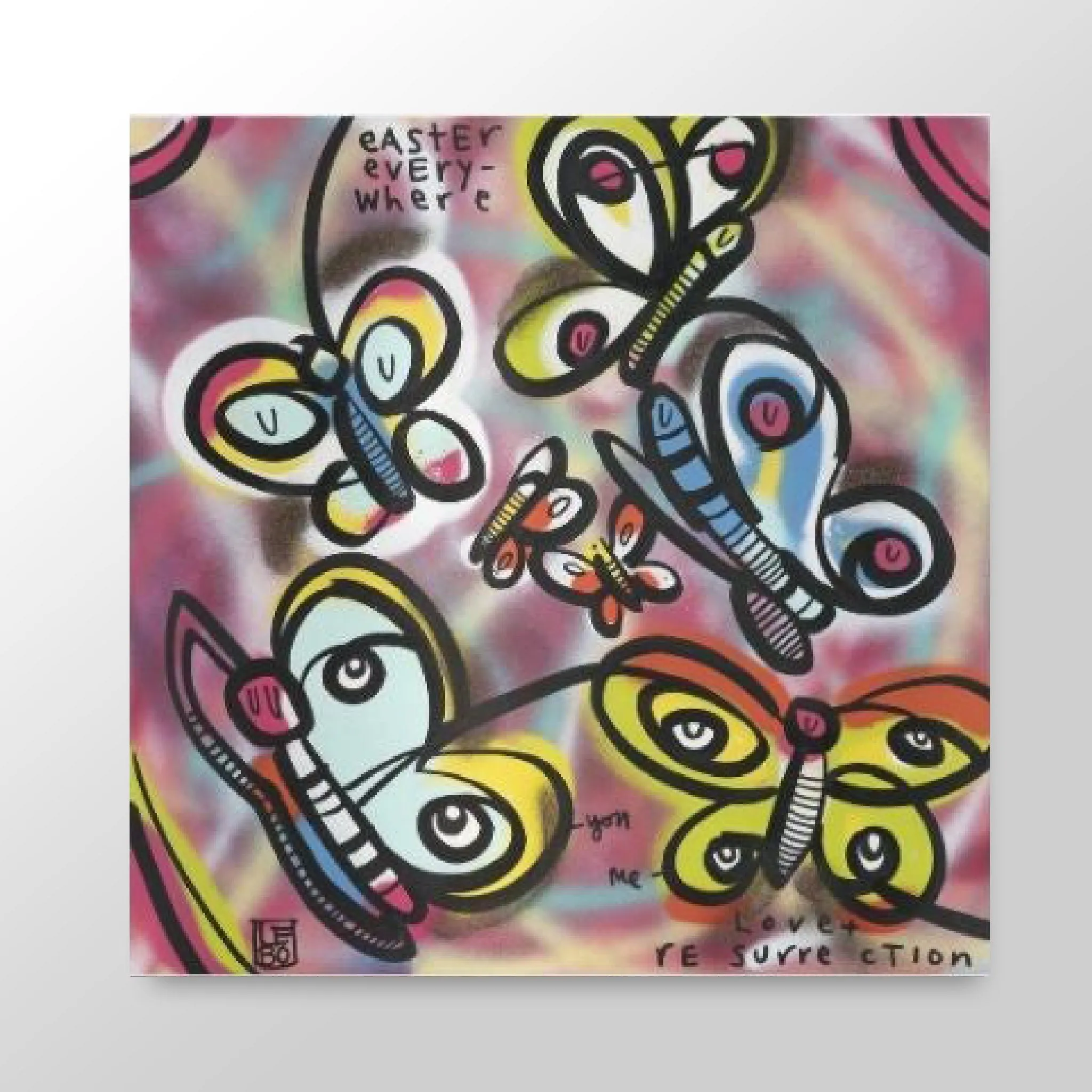 Love and Resurrection - Lebo Brushed Aluminum Artbond