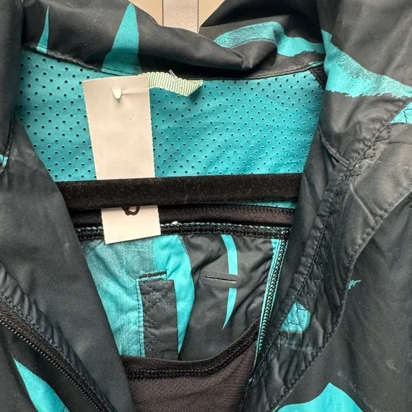 Lululemon Back Pack It Jacket Back Spin Stroke Peacock Blue Size 6