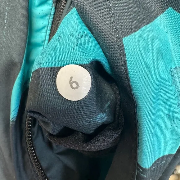 Lululemon Back Pack It Jacket Back Spin Stroke Peacock Blue Size 6