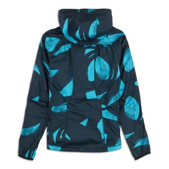Lululemon Back Pack It Jacket Back Spin Stroke Peacock Blue Size 6