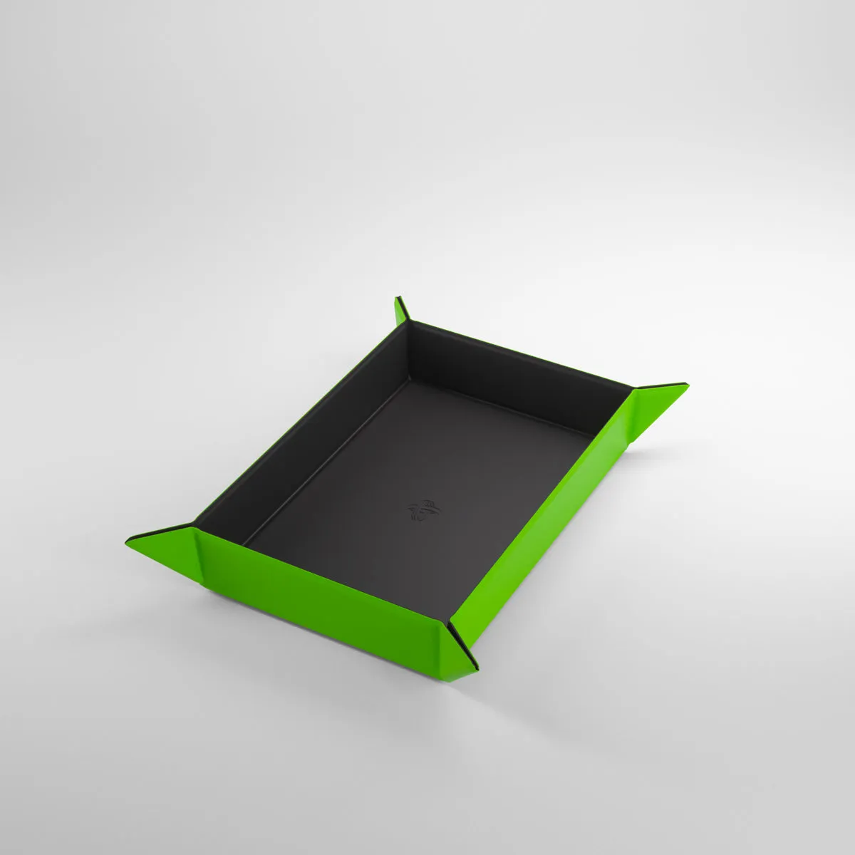 Magnetic Dice Tray: Rectangular - Green/Black