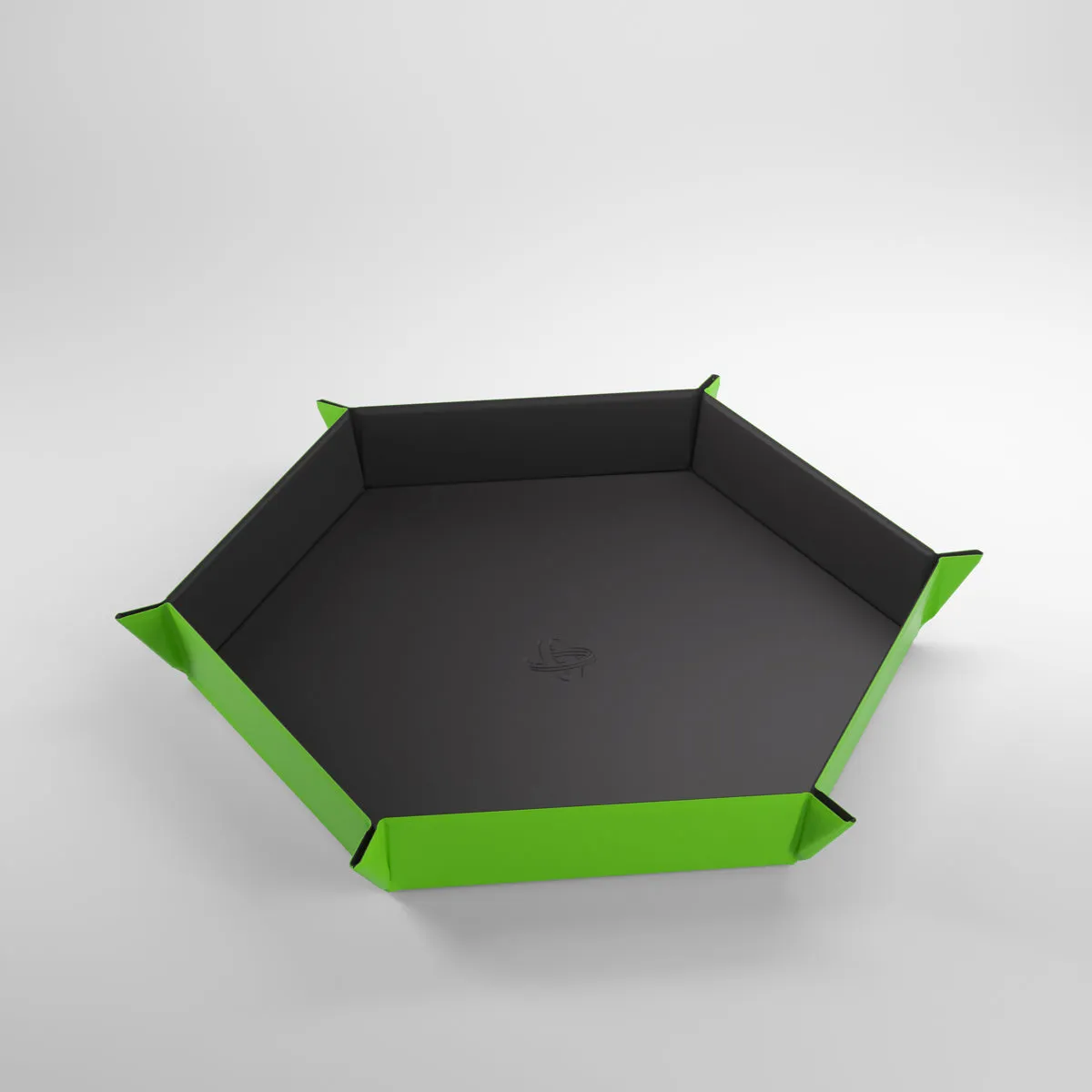 Magnetic Dice Tray: XL Hexangonal - Green/Black