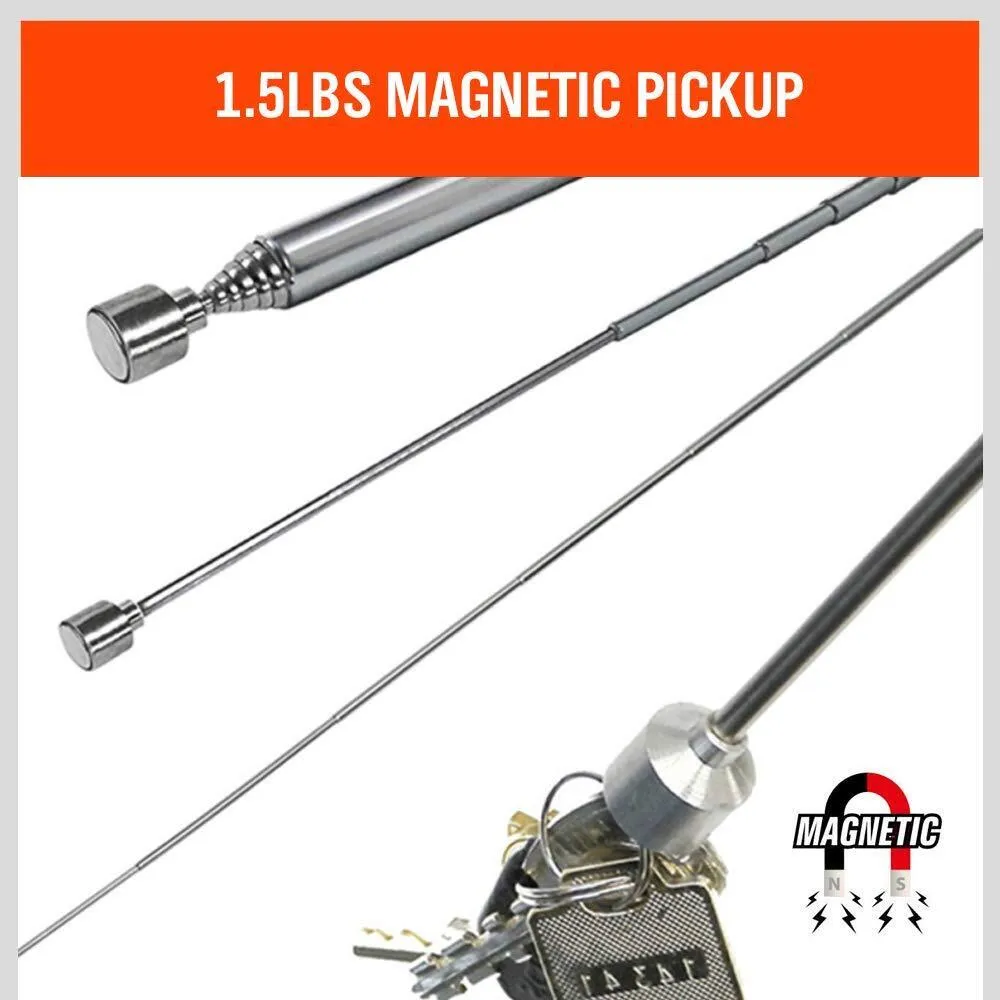 Magnetic Wrist Band with Extendable Magnetic Pickup Tool