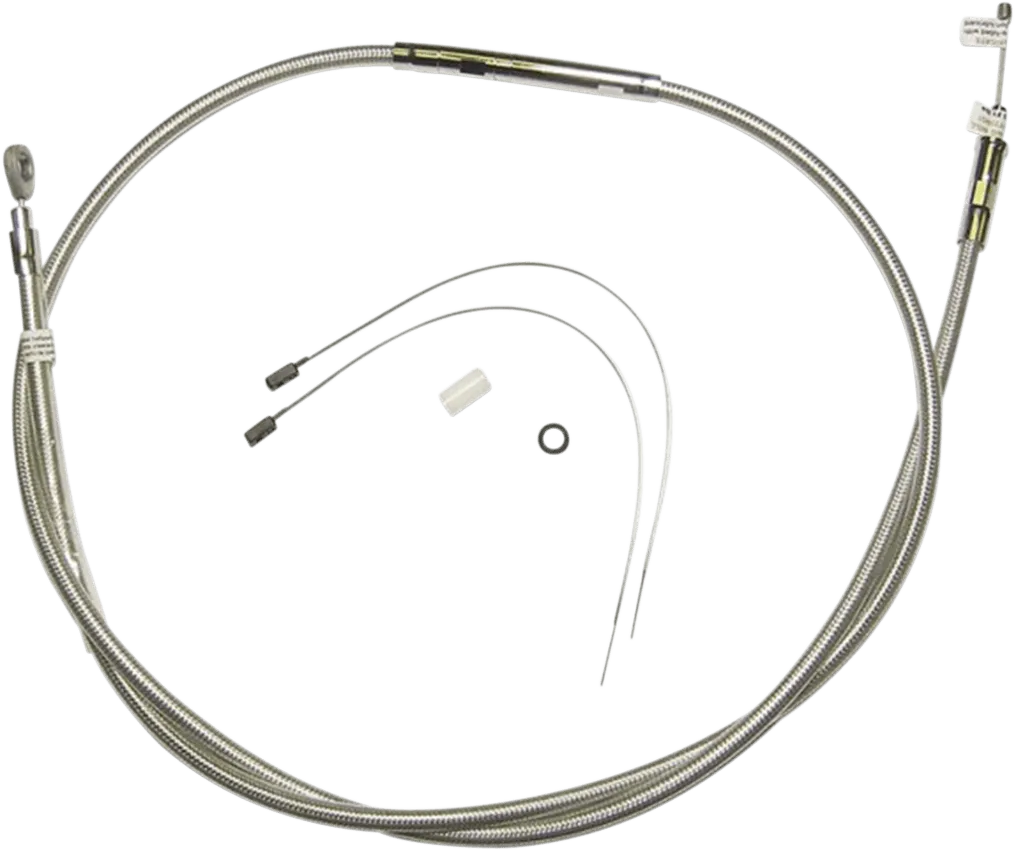 Magnum 52238HE Polished Stainless Steel High Efficiency Braided Clutch Cable - 70 11/16in.
