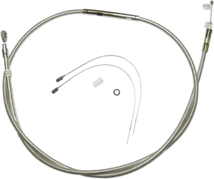 Magnum 522816 Polished Stainless Steel High Efficiency Braided Clutch Cable - 72-11/16in.