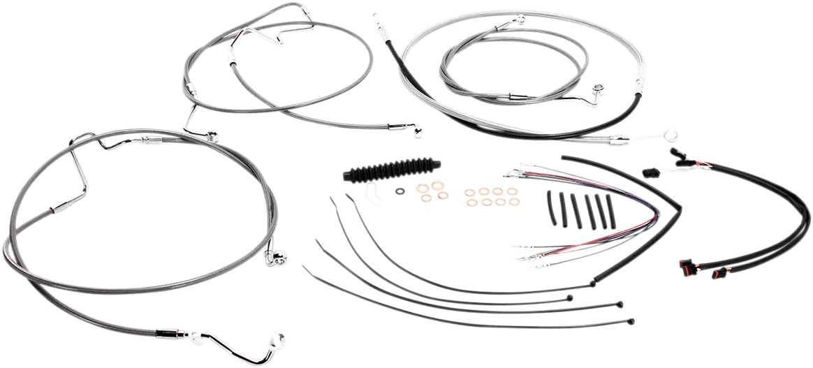 Magnum 589481 Stainless Steel XR Handlebar Installation Kit for 12-14in. Ape