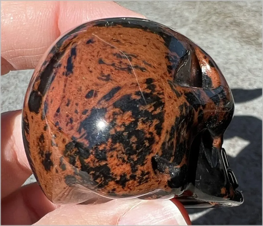 Mahogany Obsidian CRYSTAL SKULL - Eliminate negativity and blocks