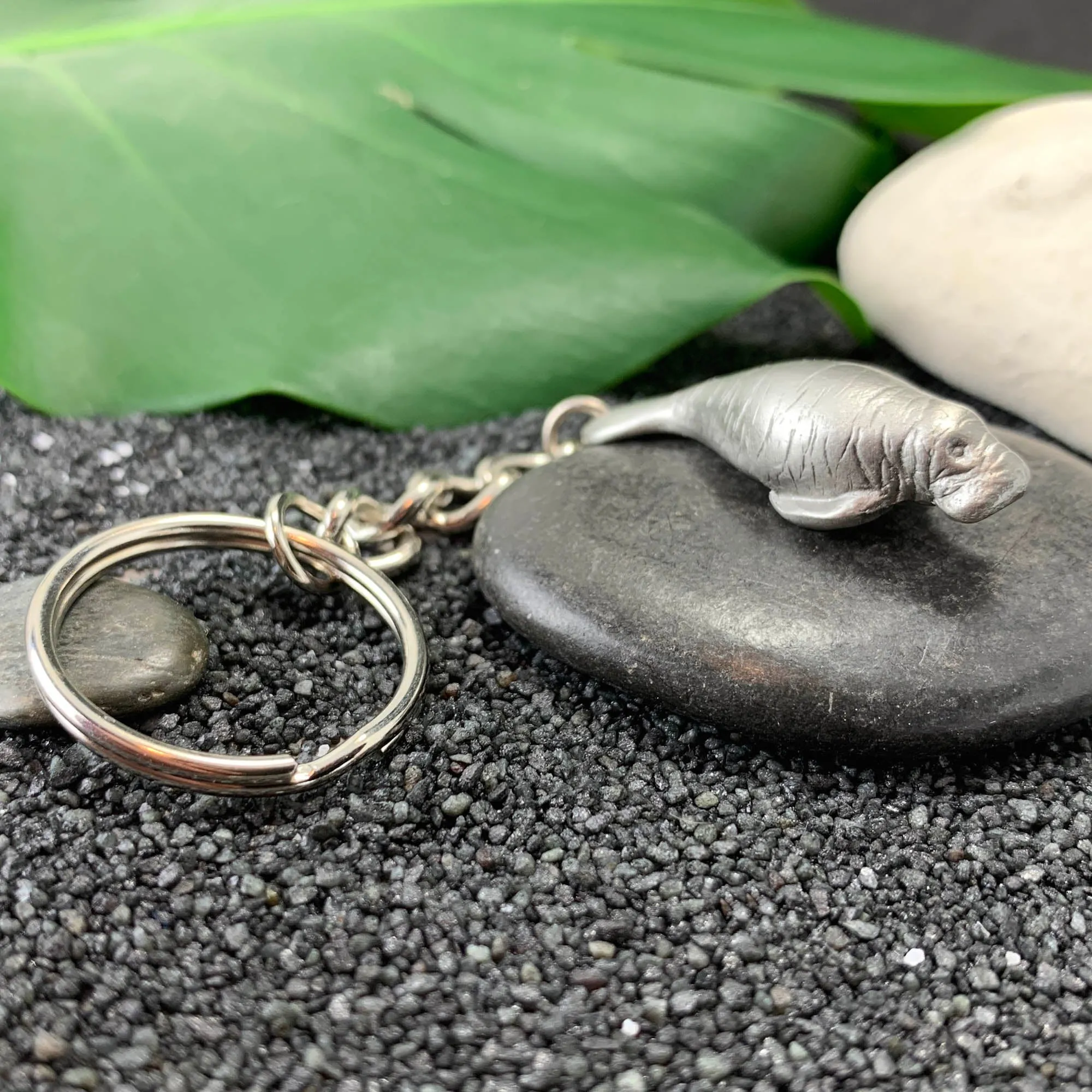 Manatee Keychain for Women and Men- Manatee Gifts, Manatee Key Ring, Manatee Charm, Gifts for Manatee Lovers, Sea Life Key Chain, Manatee Lanyard
