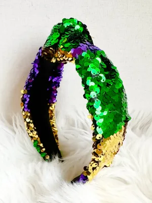 Mardi Gras Sequined Headband
