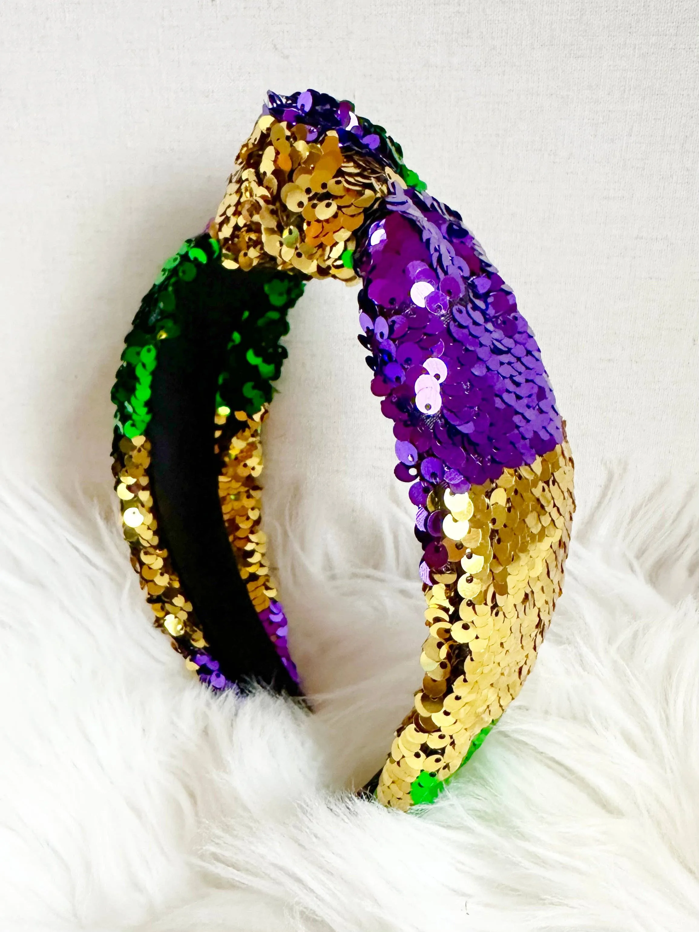 Mardi Gras Sequined Headband