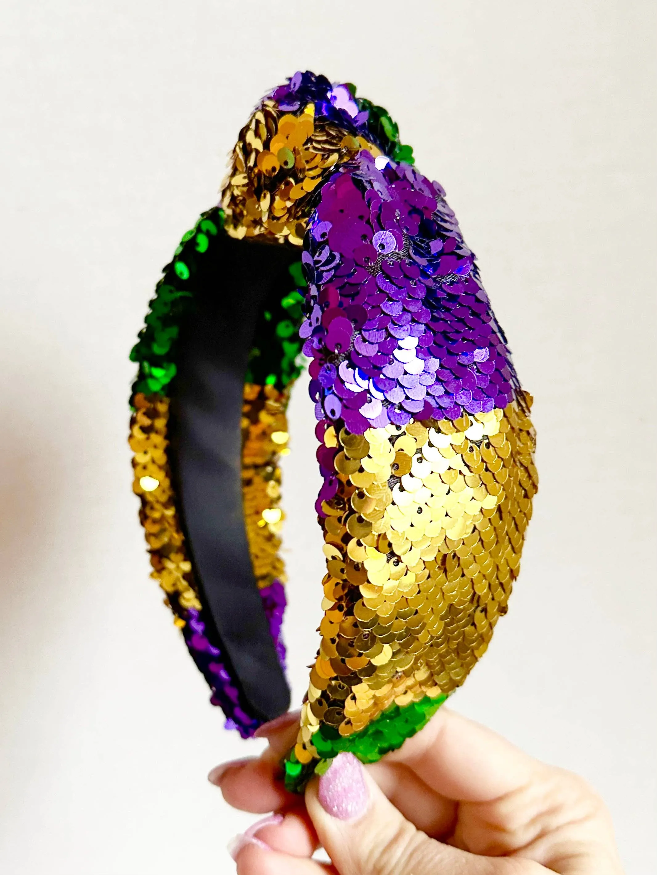 Mardi Gras Sequined Headband