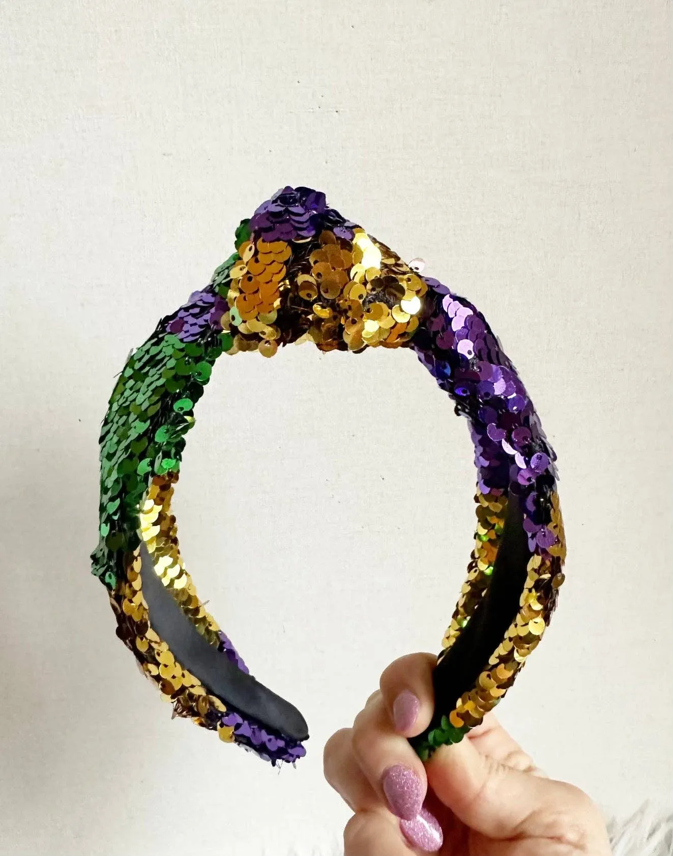 Mardi Gras Sequined Headband