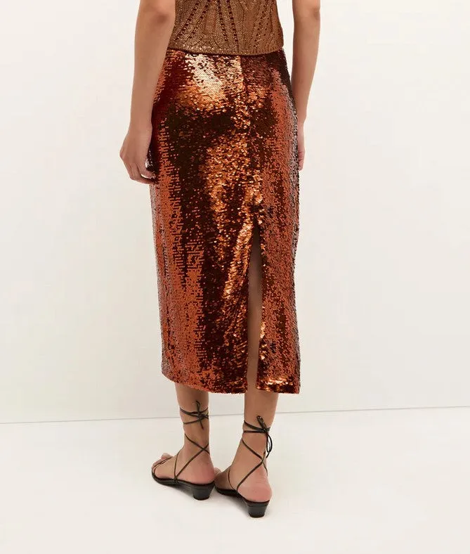 Marie Oliver Wray Skirt - Cinnamon