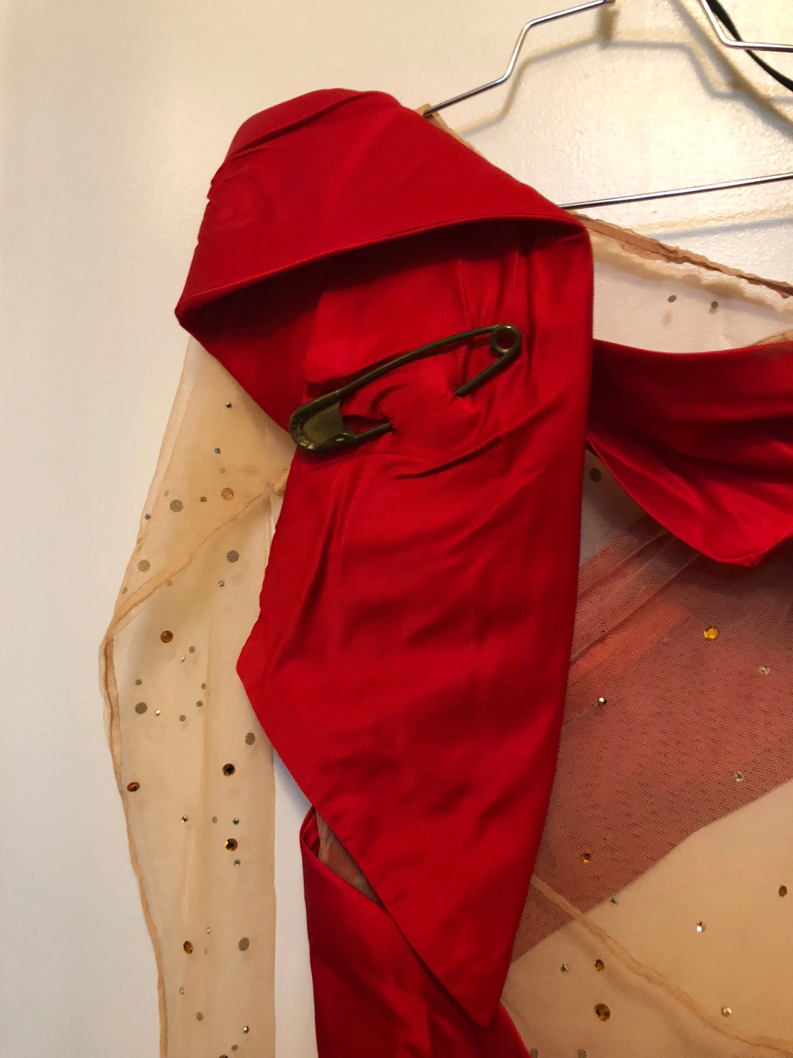 Marla Maples "Ribbon Dress" worn at Broadway Bares designed by Bobby Pearce