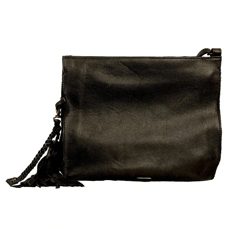 Media Leather Crossbody Bag