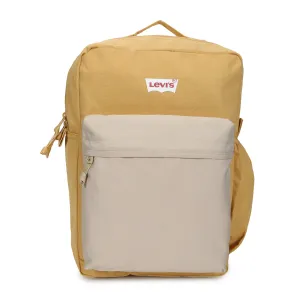 Men's Beige Colorblock Backpack