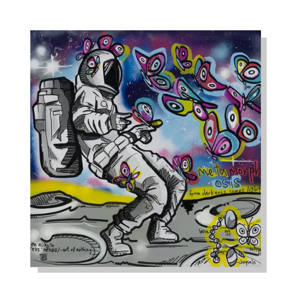 Metamorphosis, From Darkness Comes Light - Lebo Steel Mineral Print