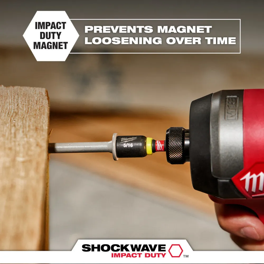 Milwaukee 49-66-4706 SHOCKWAVE Impact Duty 7/16" x 1-7/8" Magnetic Nut Driver - 10 bulk