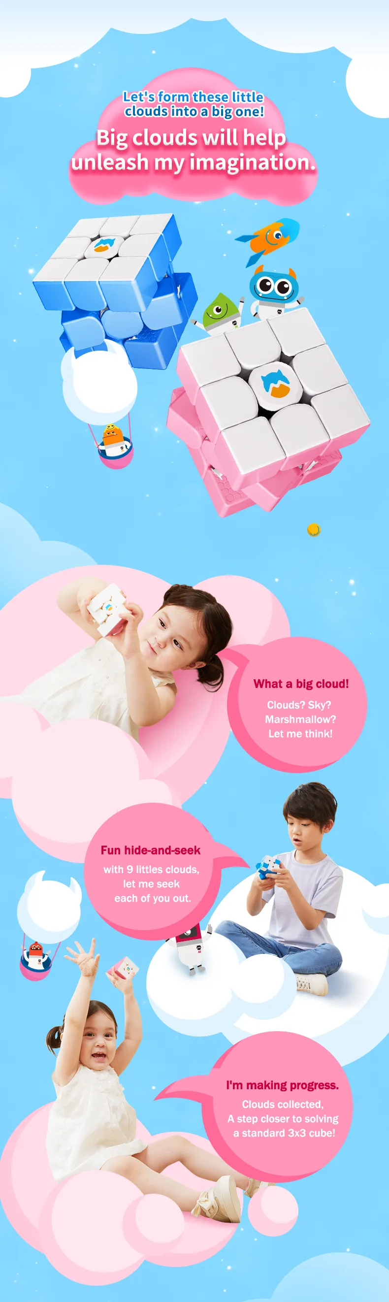 Monster GO 3x3 Cloud [Blue/Pink]