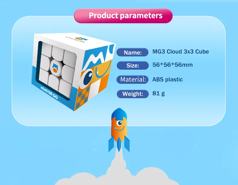 Monster GO 3x3 Cloud [Blue/Pink]