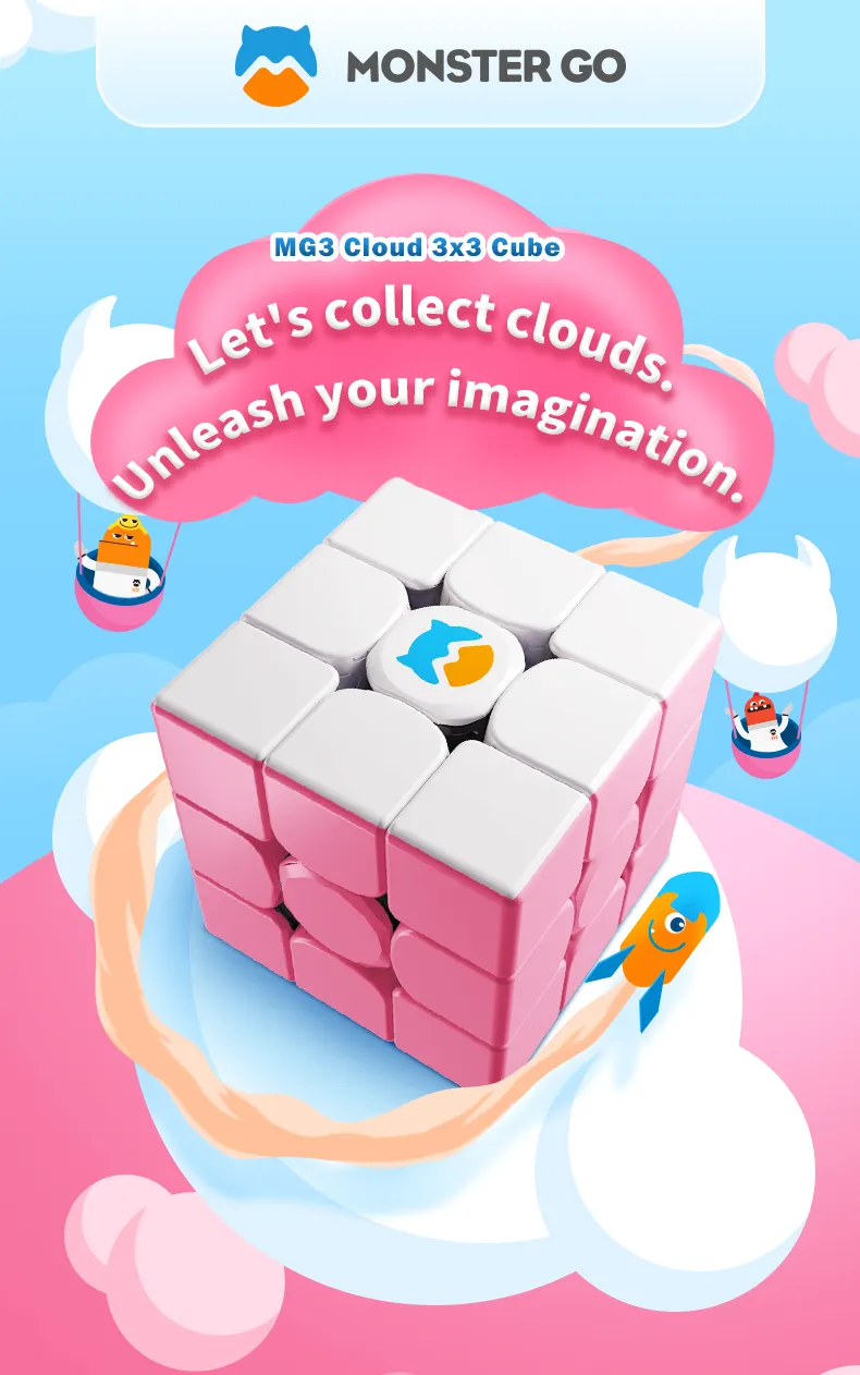 Monster GO 3x3 Cloud [Blue/Pink]