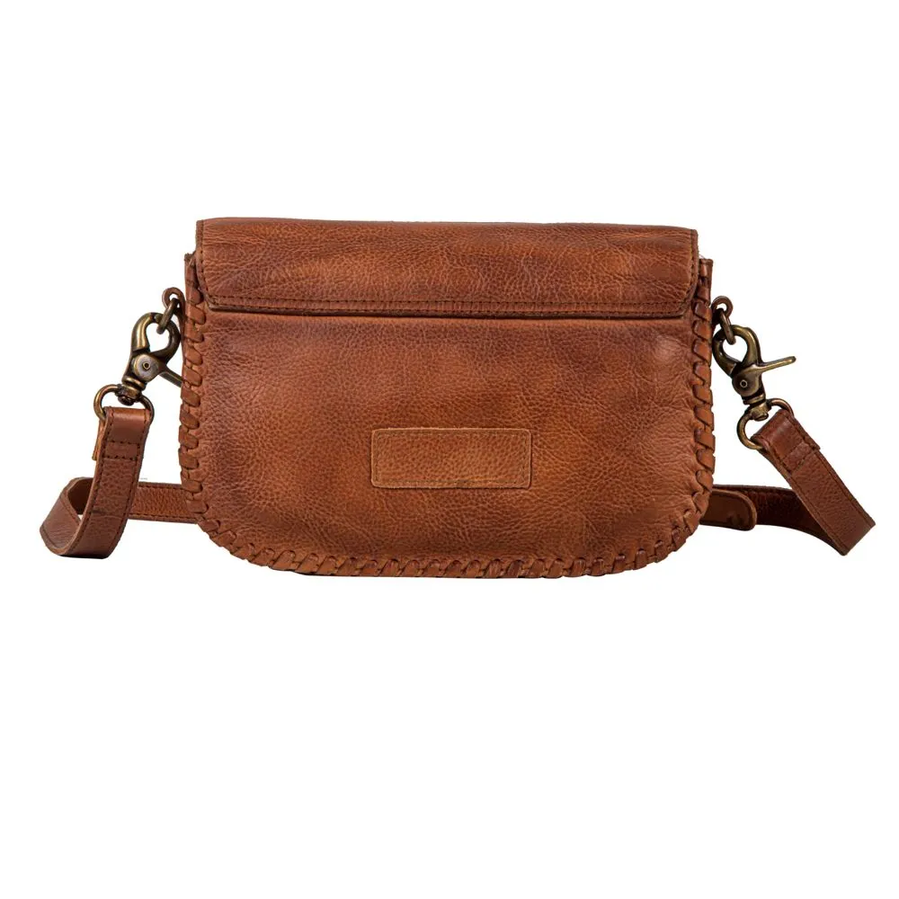 Myra Bag Lobeth Accent Leather Crossbody Bag