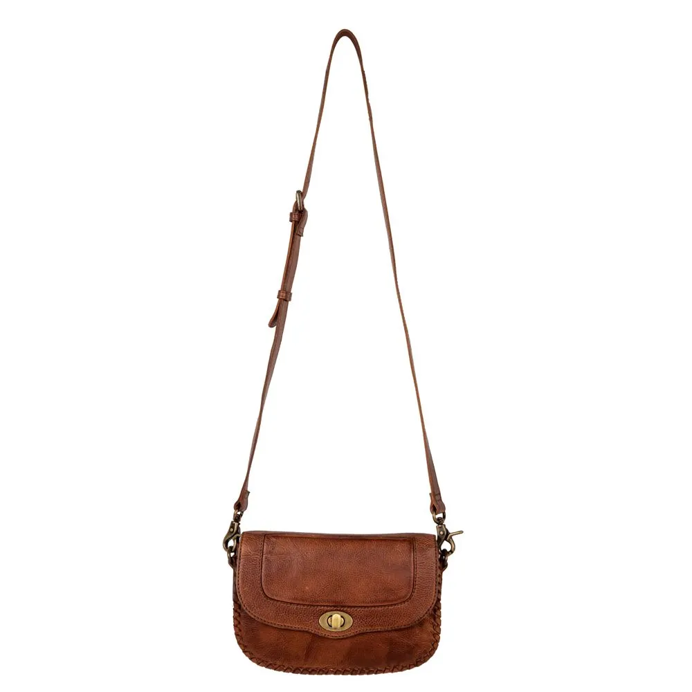Myra Bag Lobeth Accent Leather Crossbody Bag