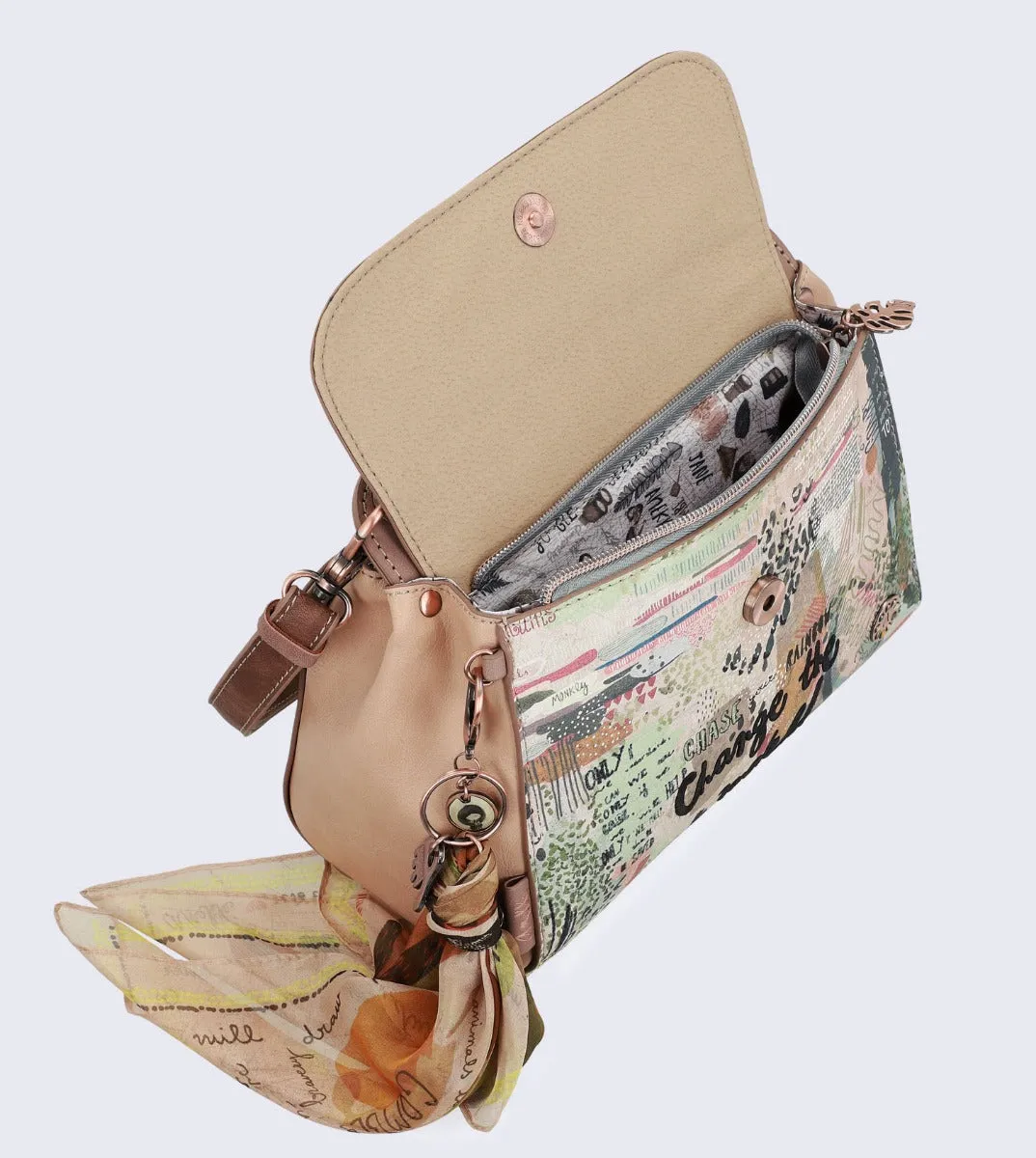 Nature double compartment handbag
