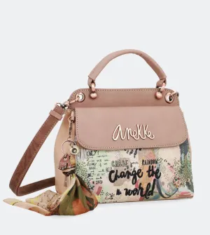 Nature double compartment handbag