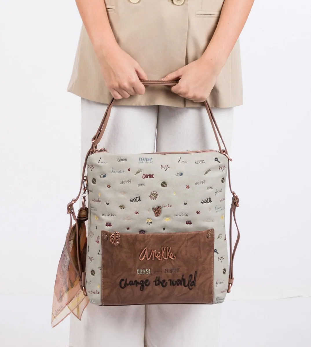 Nature multiposition handbag