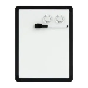 New Pen & Gear Magnetic Dry-Erase Board, 8.5 X 11, includes dry erase marker & 2 magnets! Black