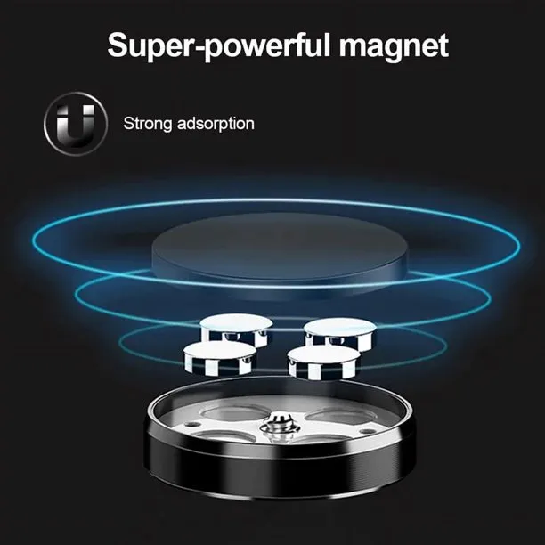NEW Round Magnetic Mobile Phone Holder In Car for Car Mount Stand Universal Magnetic Mount Bracket Apply to iPhone Samsung Xiaomi Silver