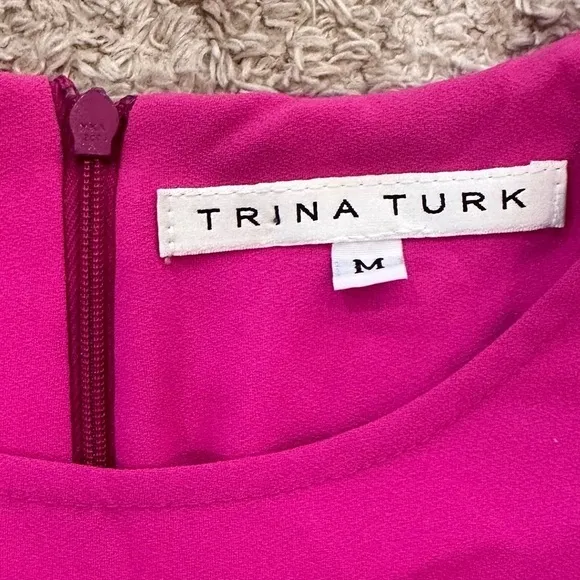 NWOT Trina Turk Pink Colorblock Maxi Dress