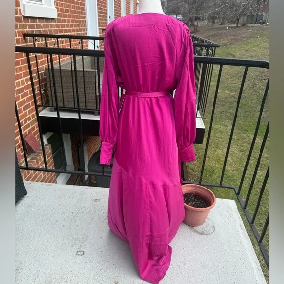 NWT ELOQUII Women's Plus Size Satin Maxi Dress SIZE 14