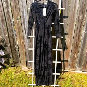 NWT Southern Fried Chics Black Lace Sequined Dress XS