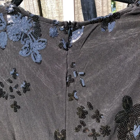 NWT Southern Fried Chics Black Lace Sequined Dress XS