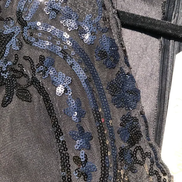 NWT Southern Fried Chics Black Lace Sequined Dress XS