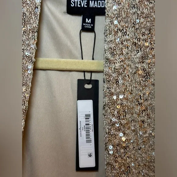 NWT Steve‎ Madden (a REVOLVE brand) Show Stopper Duster - Silver Size Medium