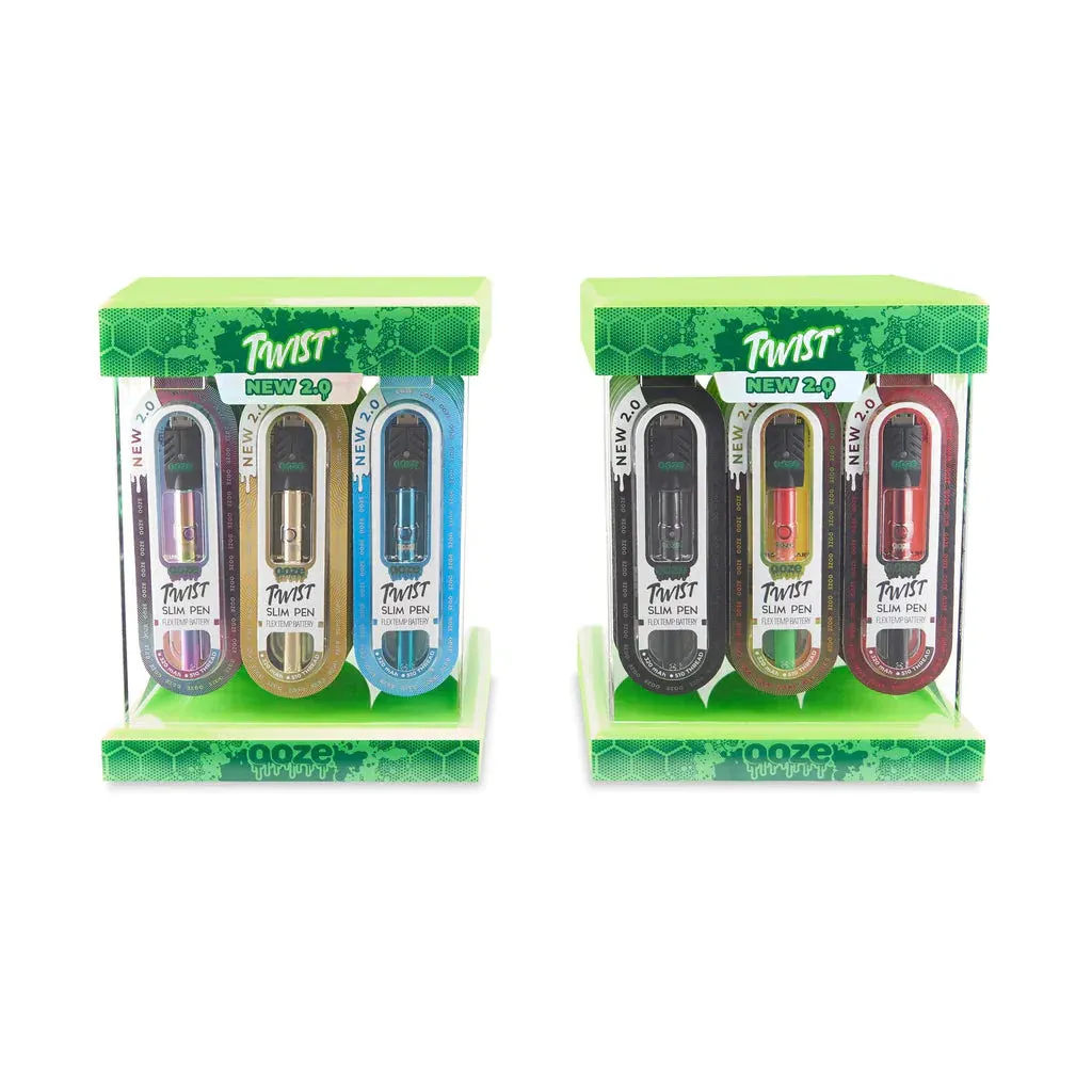 OOZE Twist Slim Pen 2.0 - Assorted Colors - (48 Count Display)