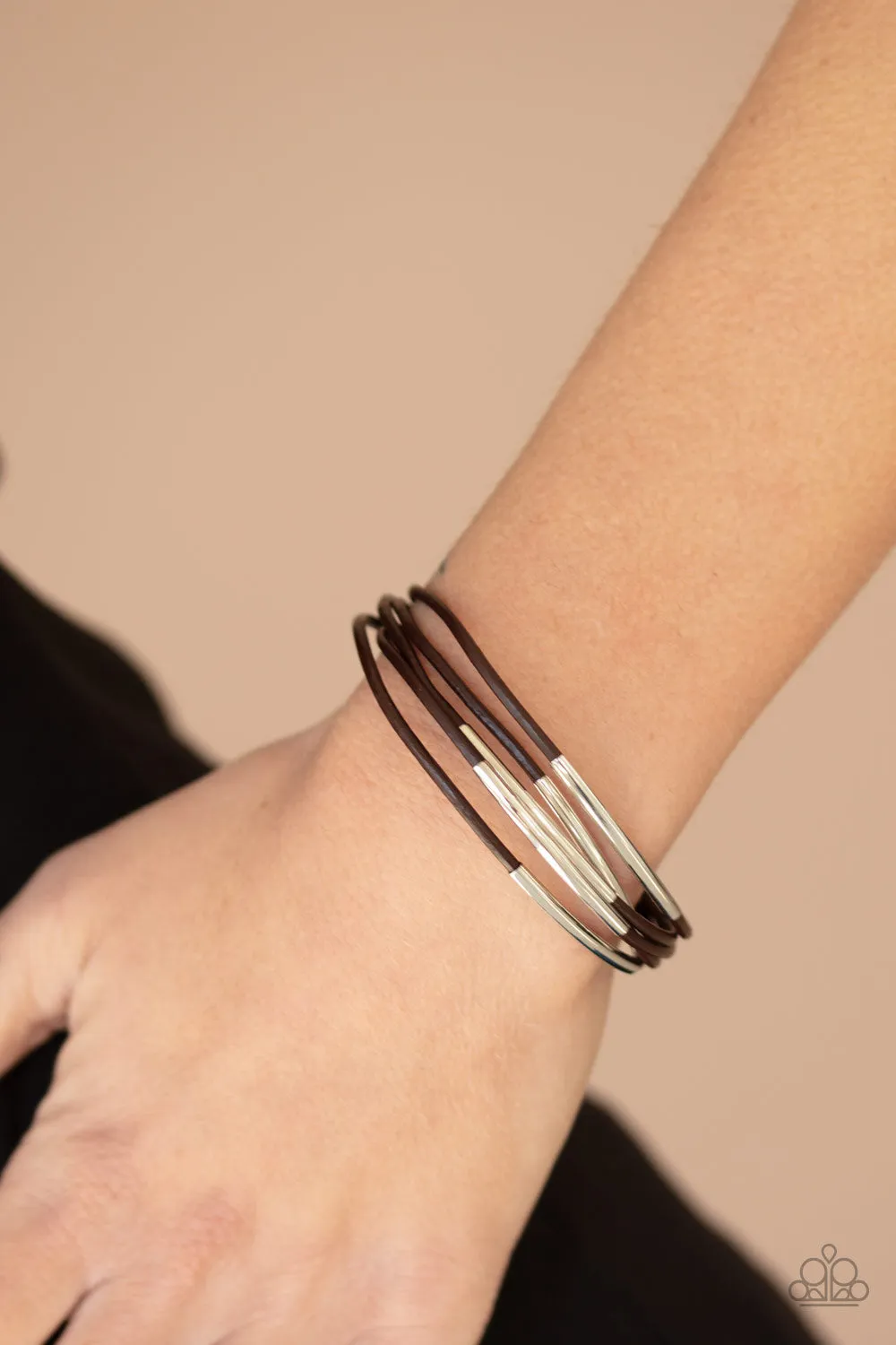 Paparazzi Power CORD Bracelet Brown