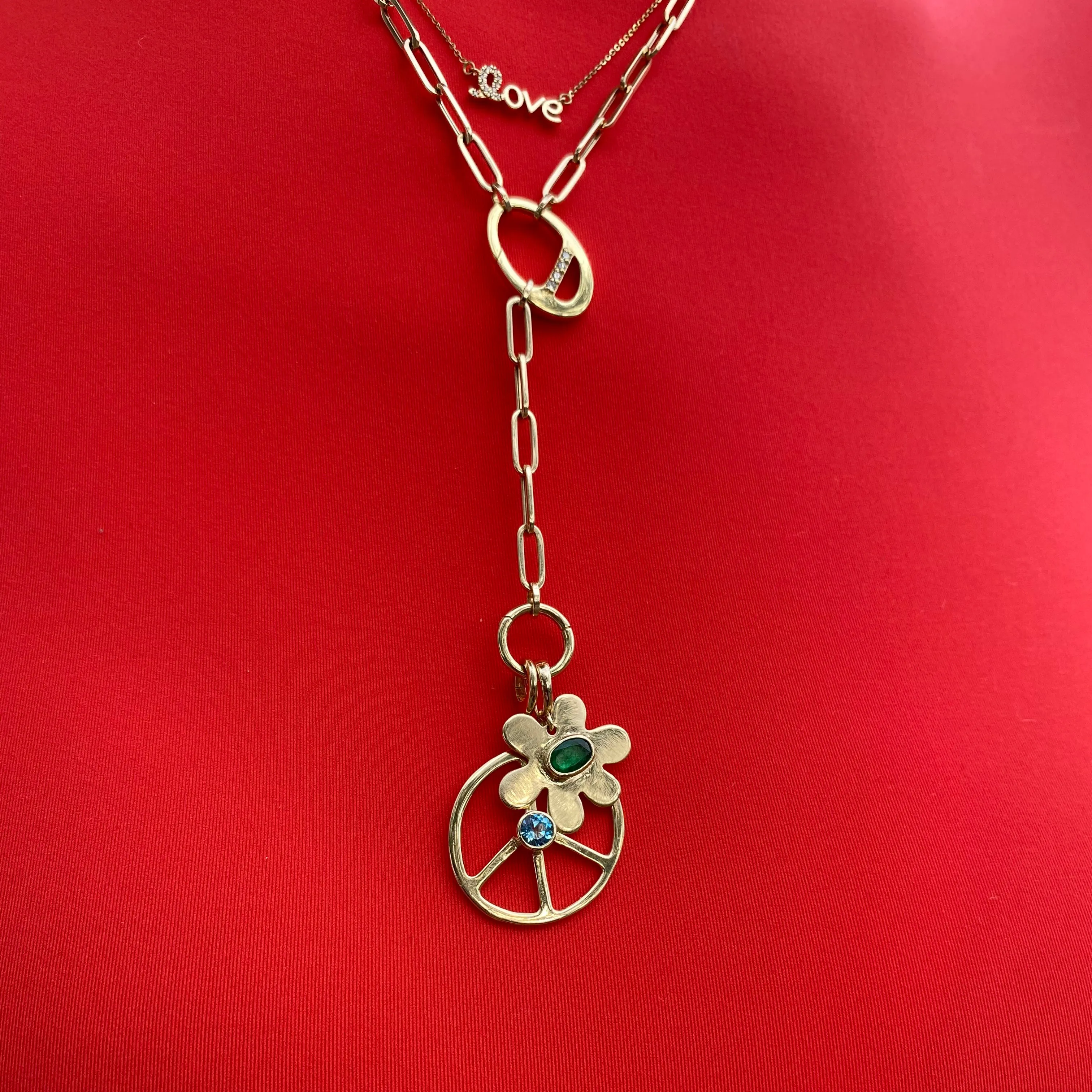 Paperclip Double Carabiner Chain