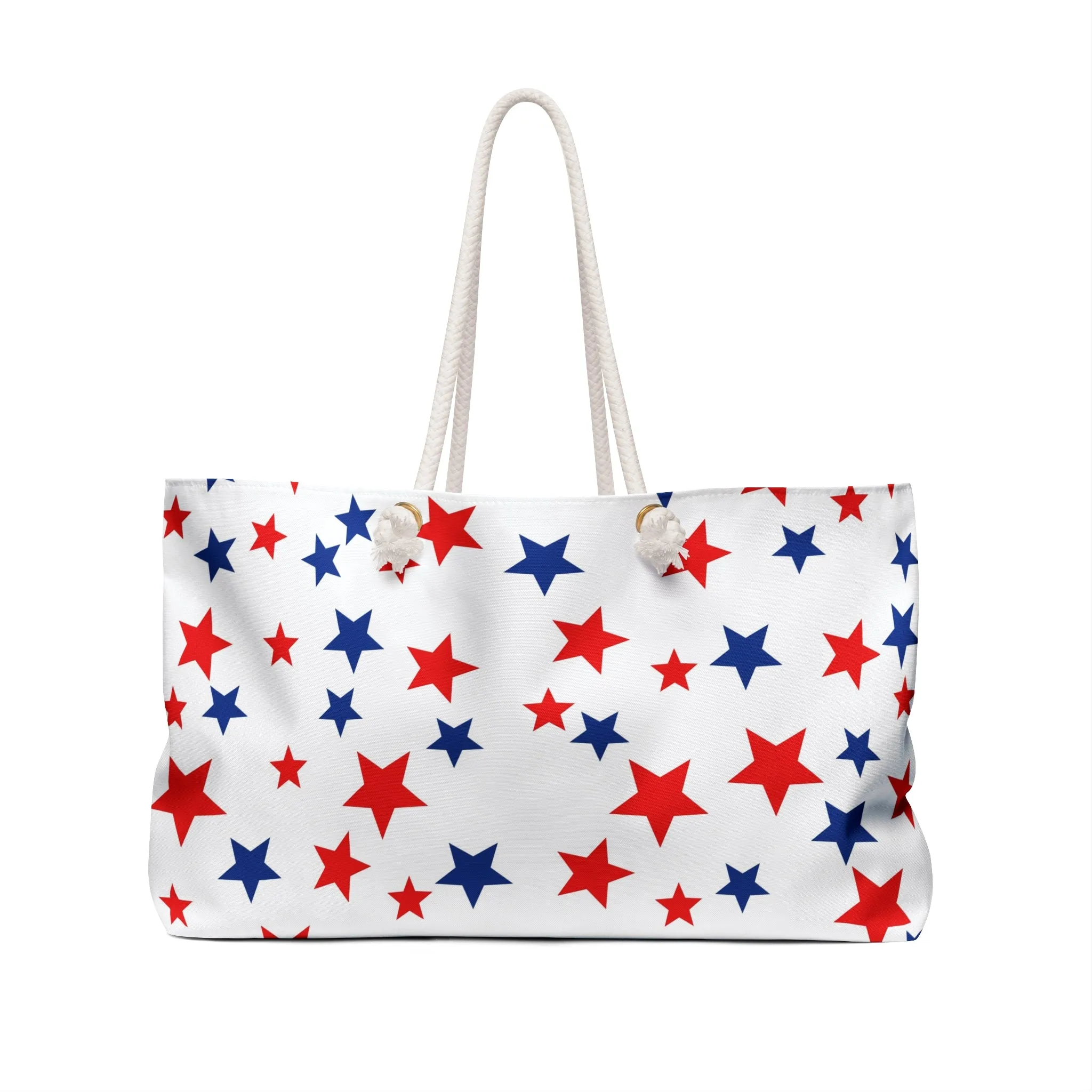 Patriotic Star Print Weekender Bag for Travel & Weekend Getaways